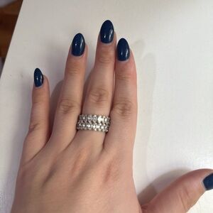 Elegant Silver Band Rings from Amazon